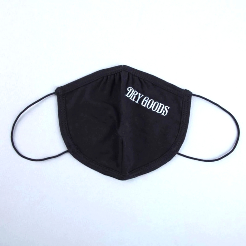 NwT- Dry Goods Logo Face Cover